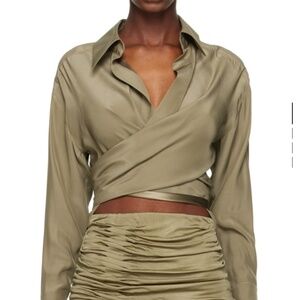 Gauge 81 khaki Sabina blouse